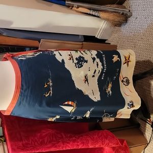 J Crew Bahamas theme sun sea fun skirt